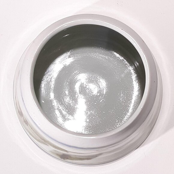 Handcrafted Ceramic Lidded Jar By Chris Krueger With Abstract Green & Blue Brush - Picture 7 of 7